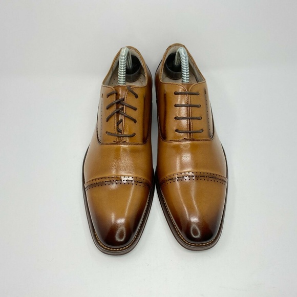 Stacy Adams Barris Cap Toe Oxford Tan Men\'s Sz 7.5 main image 8